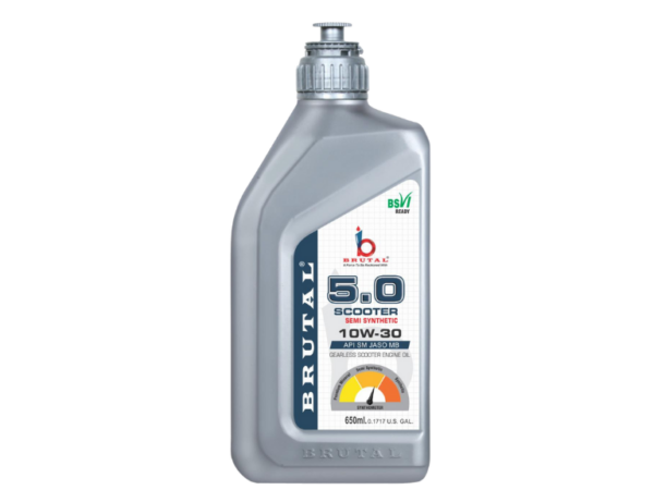 Brutal 5.0 Scooter Semi Synthetic 10W-30 API SM JASO MB 650 ML