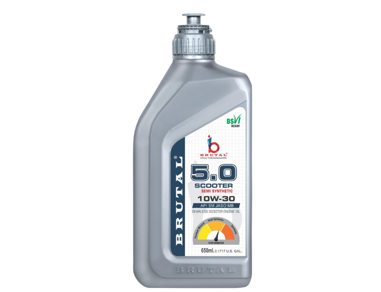 Brutal 5.0 Scooter Semi Synthetic 10W-30 API SM JASO MB 650 ML